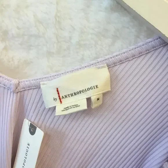 Anthropologie Lilac Twist Cut-Out Top - Picture 5 of 15